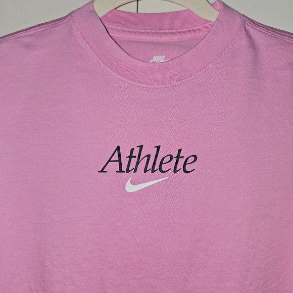 Pink Nike Athlete Crop Top Size Small - Picture 1 of 6